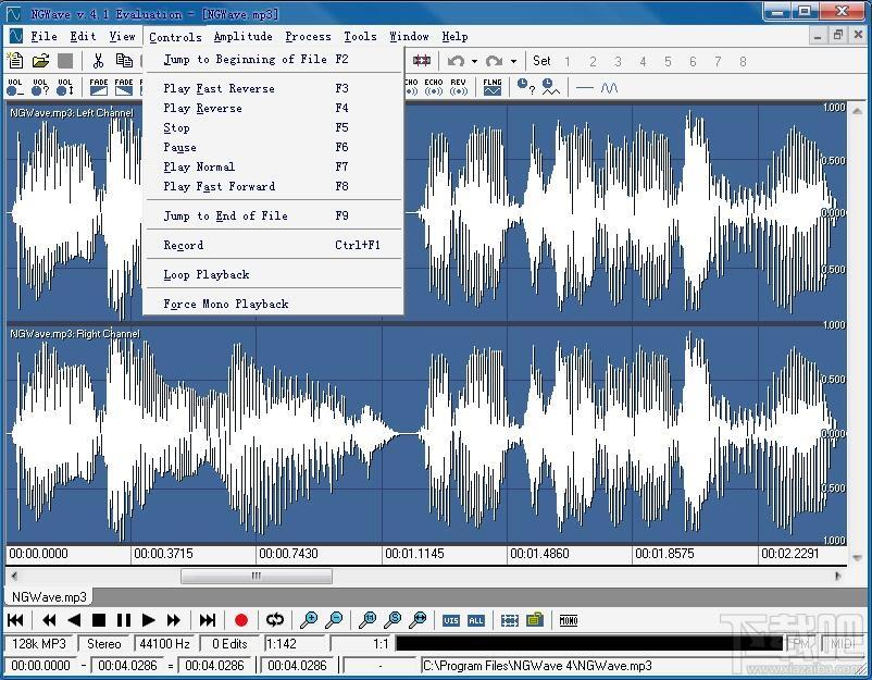 NGWave Audio Editor,音频编辑