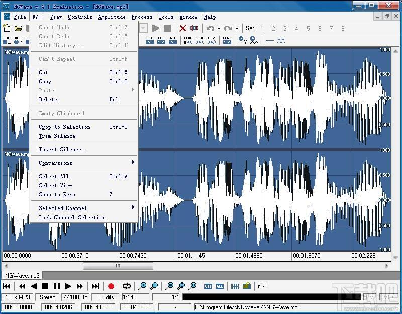 NGWave Audio Editor,音频编辑
